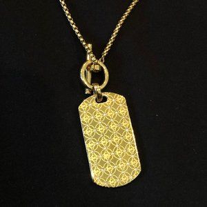 Michael Kors Lariat Dogtag Necklac